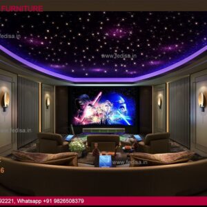 Home Theater Design Contemporary Home Theater Design 3 Bhk 900 Sq Ft Flat Interior Design Your Dream Home
