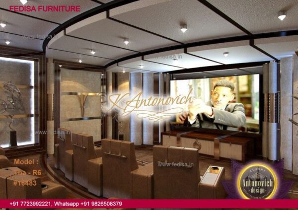 Home Theater Design Home Theater Seating Platform Design Residential Interior Design Underground Parking House Plans India