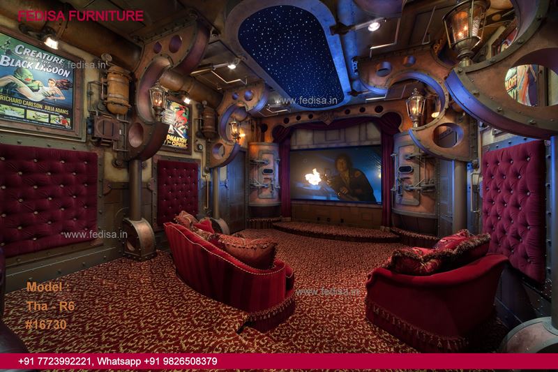 Home Theater Design Customized Home Theater Interior Garden U Shaped House Designs