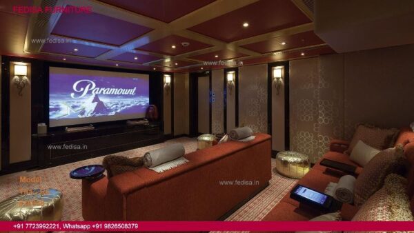 Home Theater Design Theater Ceiling Design Gray Interior Design European Cottage House Plans