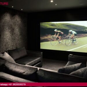 Home Theater Design Home Theater Screen Design Black Interior Room Langkhai Garden Luxury Villas