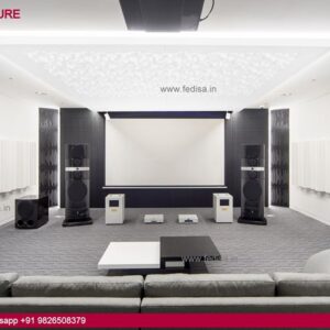 Home Theater Design Home Cinema Speaker Layout Design Interiors Blue And Gray House Exterior