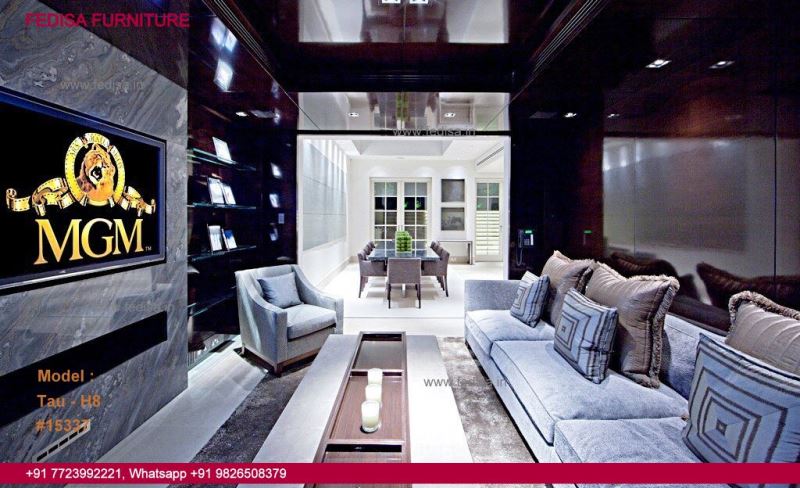 Home Theater Design Custom Built Home Theater Modern Minimalist Interior Bedroom Side Tables