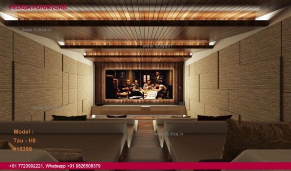 Home Theater Design Home Cinema Theater Room Design Mid Century Modern House Interior Double Bed With Drawers