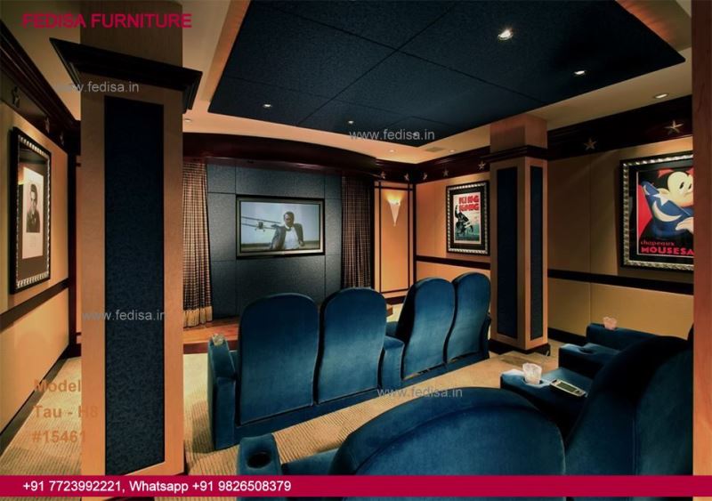 Home Theater Design Theater Style Living Room Beige Interior Design Antique Bed