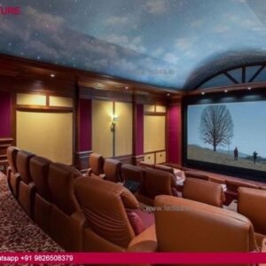 Home Theater Design Home Theater Construction Bohemian Interior Wood King Bed
