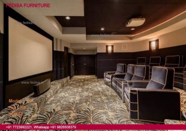 Home Theater Design Custom Theater Design Beautiful House Interior Modern Single Bed