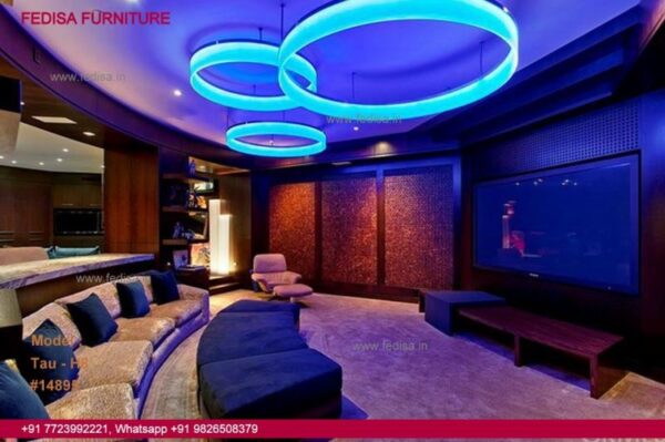 Home Theater Design Small Home Theater Room Design Trendy Interior Design Gray Sofa Bed