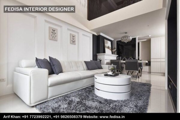 Home Designer Interior Decoration Study Room Interior White Bedside Table
