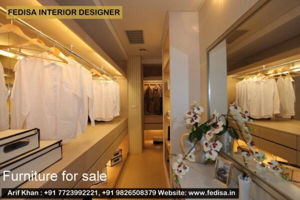 Home Designer Interior Modern Minimalist Living Room White Bed Frame